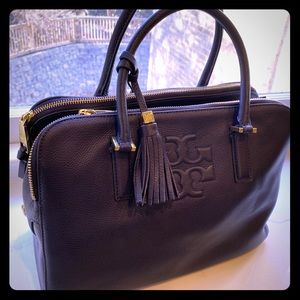 Tory Burch Leather Plum/Eggplant Purse